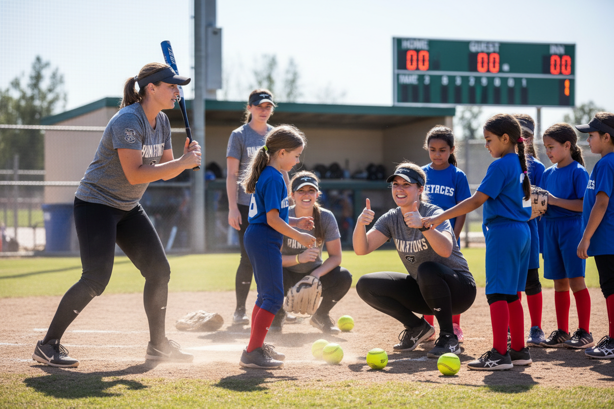 youth softball female coaches